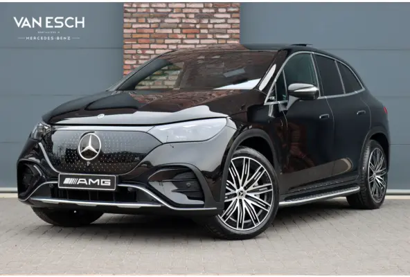 350 4MATIC AMG Line 91 kWh | Distronic+ | Panoramadak | Memory | Burmester | Digital Light | Trekhaak | Surround Camera | 22kW | Warmtepomp | Keyless Go |