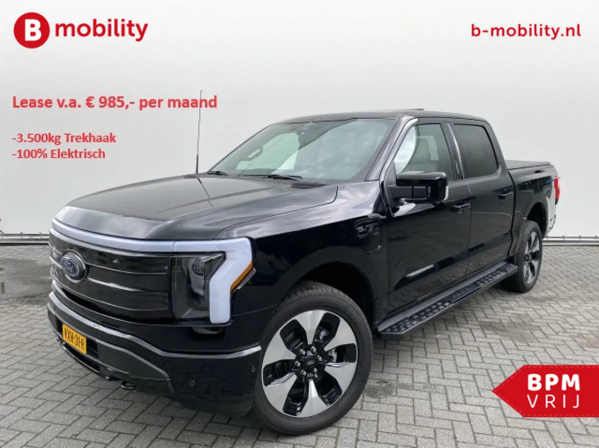 F-150 - Lightning Platinum 4x4 Extended Range 500km | Trekhaak 3500kg | Leer | Top View Camera | LED | Navigatie | Schuif/Kanteldak | Direct Leverbaar! | Pick Up
