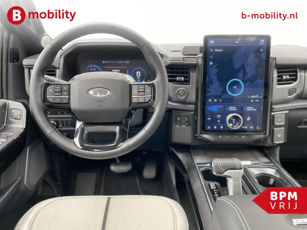 F-150 - Lightning Platinum 4x4 Extended Range 500km | Trekhaak 3500kg | Leer | Top View Camera | LED | Navigatie | Schuif/Kanteldak | Direct Leverbaar! | Pick Up