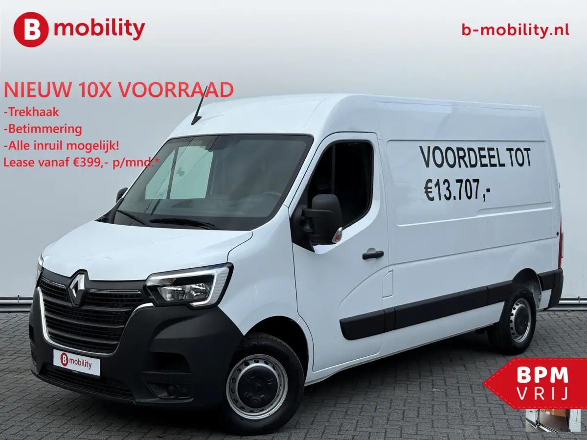 T35 2.3 dCi 135PK L2H2 V/A €14 Per Dag!! Comfort Rijklaar! NIEUW 10x VOORRAAD | Trekhaak | Betimmering | Navigatie | PDC