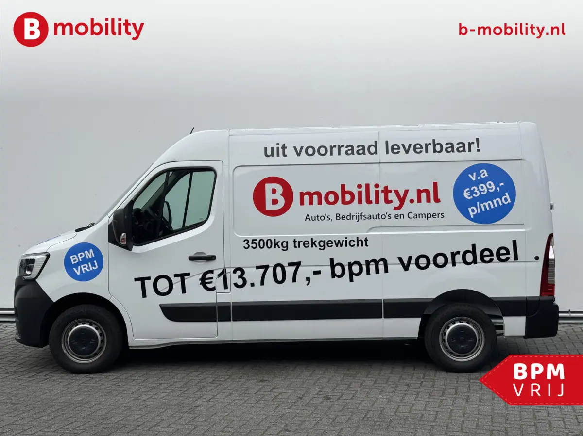 T35 2.3 dCi 135PK L2H2 V/A €14 Per Dag!! Comfort Rijklaar! NIEUW 10x VOORRAAD | Trekhaak | Betimmering | Navigatie | PDC