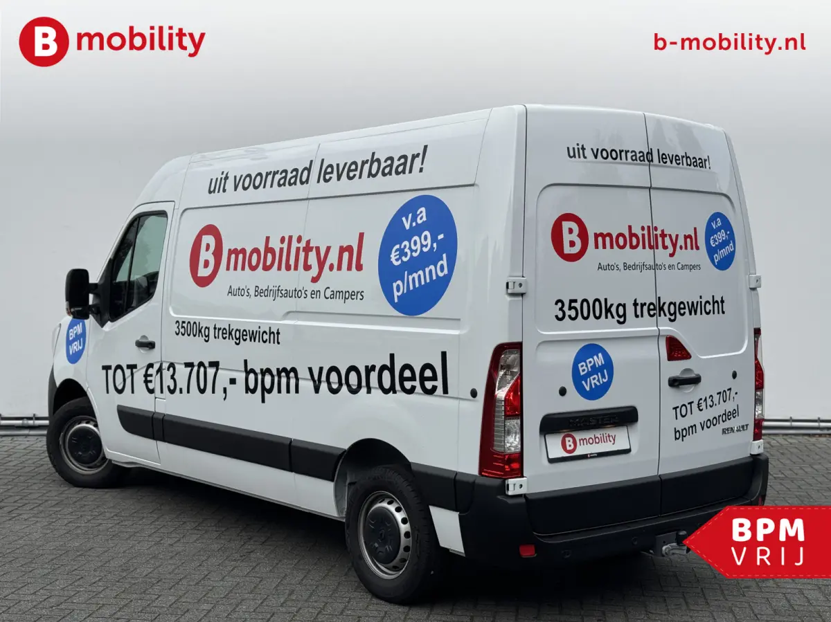 T35 2.3 dCi 135PK L2H2 V/A €14 Per Dag!! Comfort Rijklaar! NIEUW 10x VOORRAAD | Trekhaak | Betimmering | Navigatie | PDC