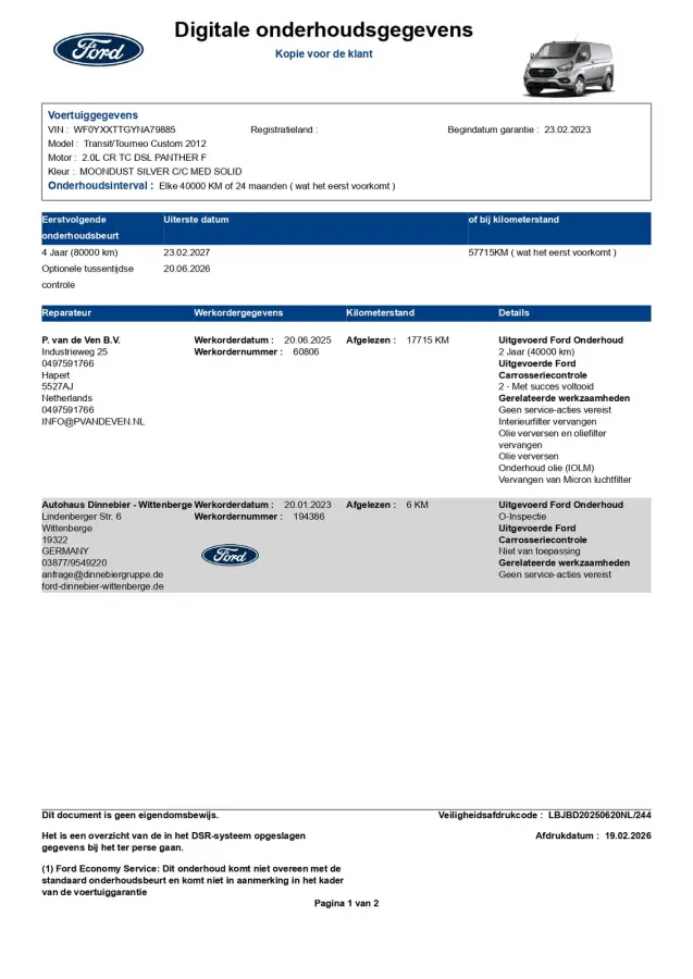 300 2.0 TDCI L1H1 Trend 130pk/96kW Automaat | BPM VRIJ! | | Dodehoek | Multimediascherm | Carplay | Camera | Voorruitverwarming | etc. etc. 79885