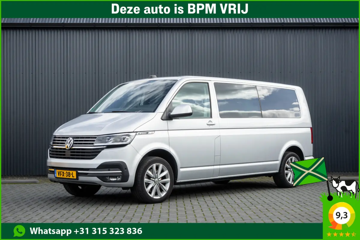 T6.1 2.0 TDI L2H1 | DC | Bulli | 200PK | Leder | Carplay | Virtual | Adapt Cruise