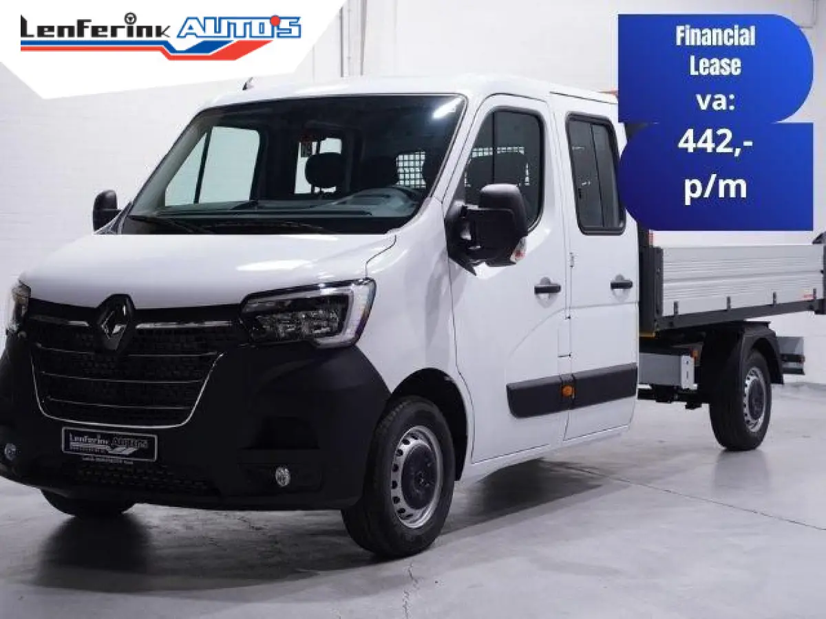 2.3 dCi 165 pk Kipper Dubbel Cabine 6-Zits Airco, BPM vrij, Cruise Control, Nieuw, Direct Leverbaar