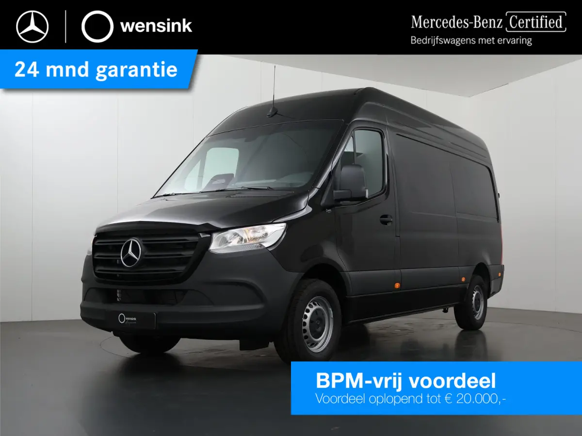 315 CDI | L2 H2 | RWD | Aut. | PRO | BPM VRIJ! | ACHTERUITRIJCAMERA | 3500 KG AHW | DODEHOEKASSISTENT | AIRCO | CRUISE | CARPLAY | ANDROID AUTO | METALLIC | 3-ZITS | MBUX SYSTEEM GROOT