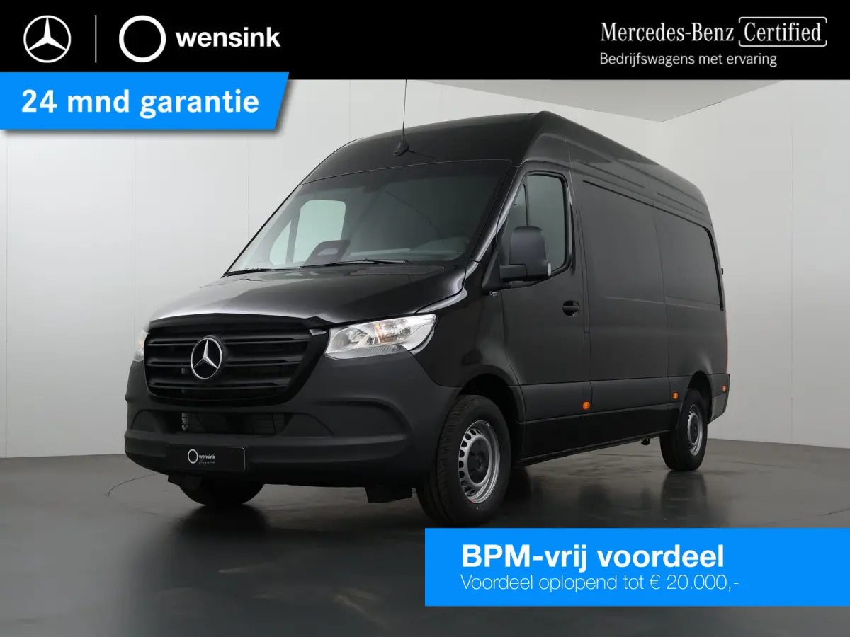 315 CDI | L2 H2 | RWD | Aut. | PRO | BPM VRIJ! | ACHTERUITRIJCAMERA | 3500 KG AHW | DODEHOEKASSISTENT | AIRCO | CRUISE | CARPLAY | ANDROID AUTO | METALLIC | 3-ZITS | MBUX SYSTEEM GROOT