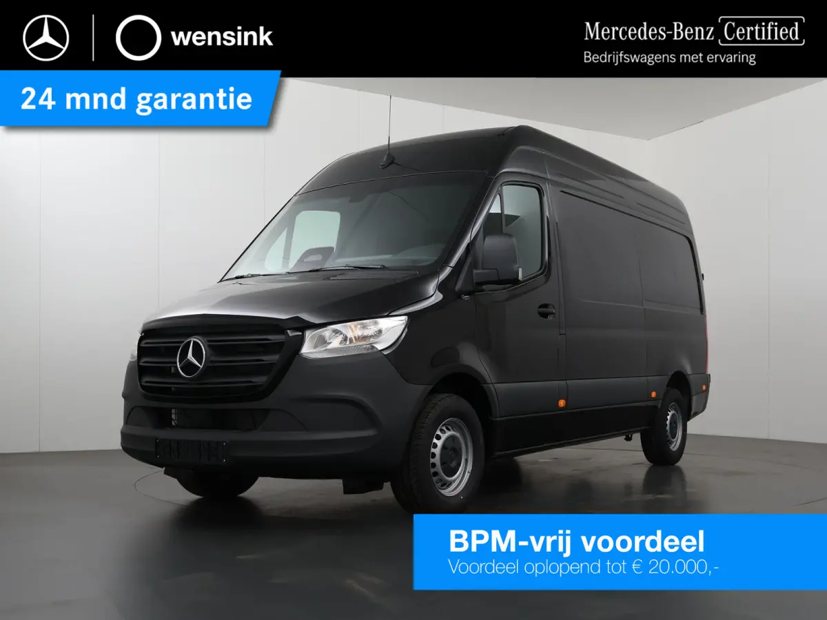 315 CDI | L2 H2 | RWD | Aut. | PRO | BPM VRIJ! | ACHTERUITRIJCAMERA | 3500 KG AHW | DODEHOEKASSISTENT | AIRCO | CRUISE | CARPLAY | ANDROID AUTO | METALLIC | 3-ZITS | MBUX SYSTEEM GROOT