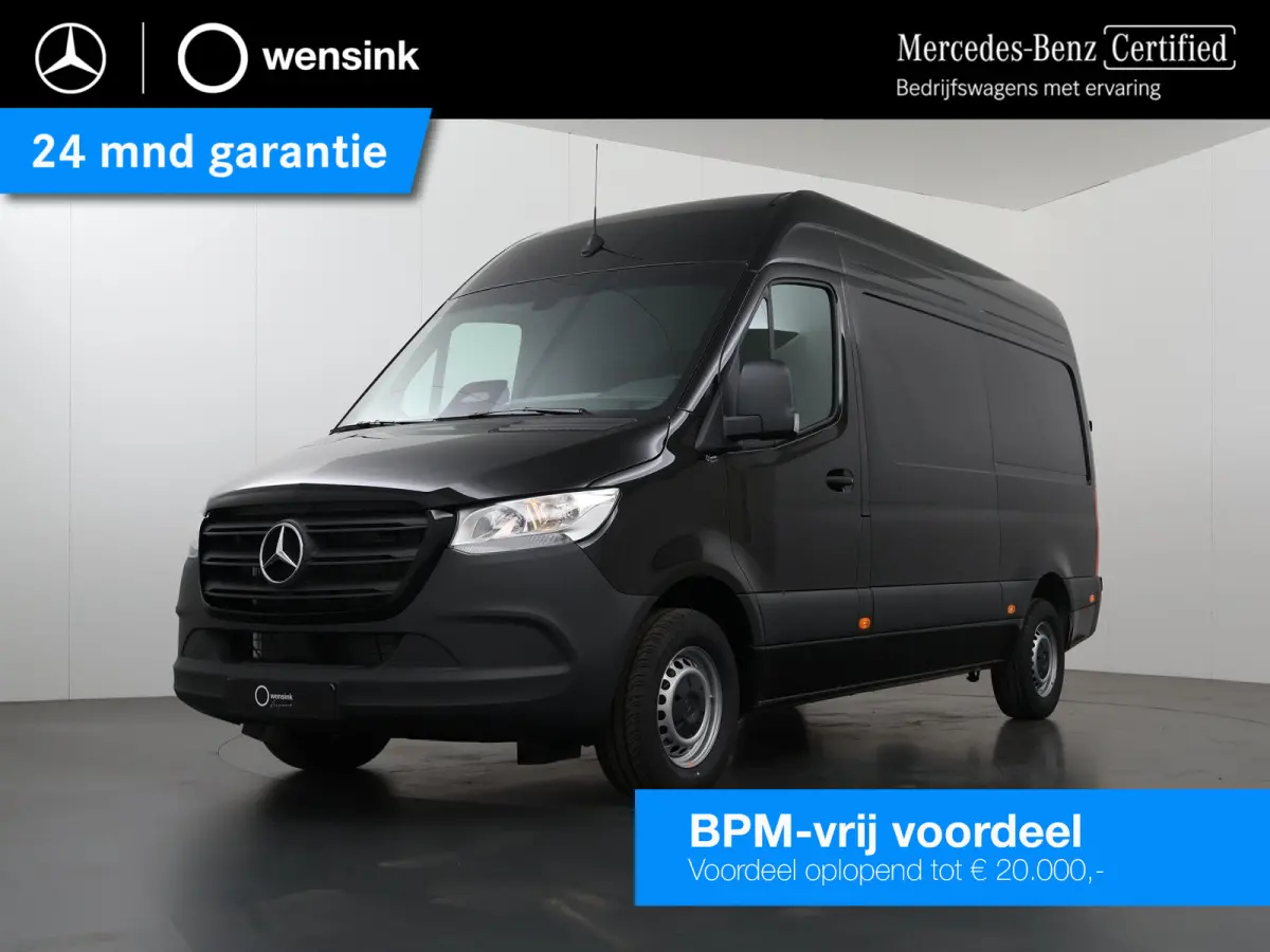 315 CDI | L2 H2 | RWD | Aut. | PRO | BPM VRIJ! | ACHTERUITRIJCAMERA | 3500 KG AHW | DODEHOEKASSISTENT | AIRCO | CRUISE | CARPLAY | ANDROID AUTO | METALLIC | 3-ZITS | MBUX SYSTEEM GROOT
