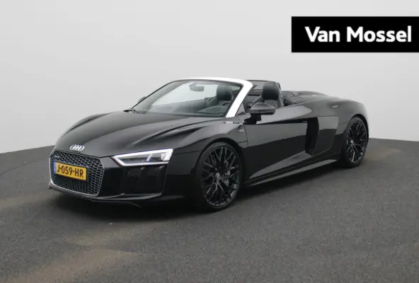 5.2 FSI quattro 540 PK l Keramische remmen l Carbon interieur/exterieur l Bang & Olufsen Sound System l Uitlaatsysteem (met sound engineering) l Elektrisch bedienbare voorstoelen l Achteruit