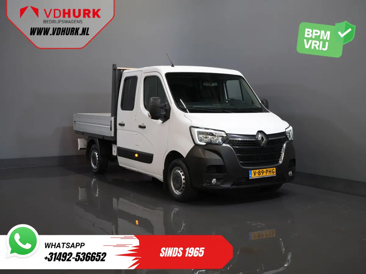 2.3 dCi 150 pk DC Dubbel Cabine Open laadbak/ 7 Pers./ 2.5t Trekverm./ Airco/ Trekhaak/ 242x204x40/ Pick-Up