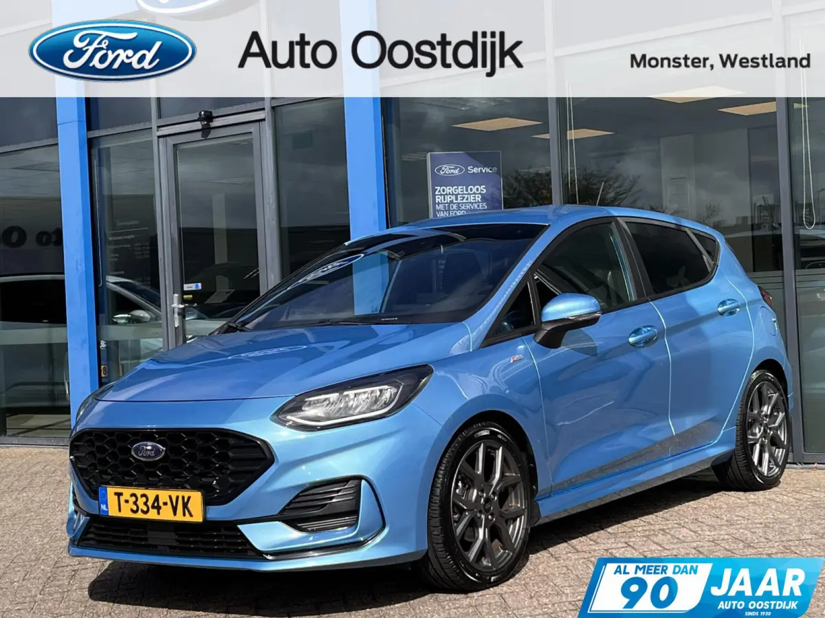 1.0 EcoBoost Hybrid ST-Line 125PK Cruise Carplay-Navi Climate Parkeersensoren Achter 17'' Velgen Privacy Glass *Sportief*