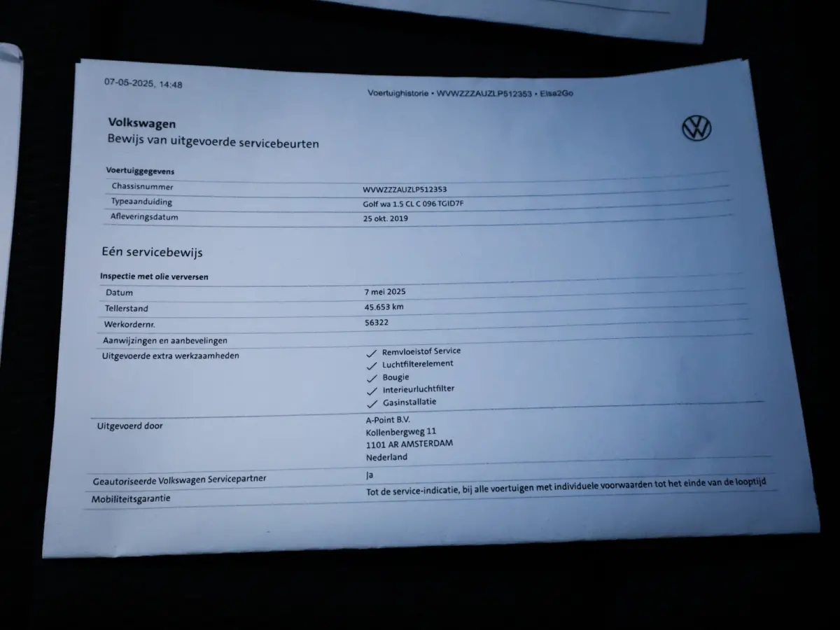 1.5 TGI CNG Comfortline 1e-Eig. & Dealer-Onderh. BOVAG-Garantie. NL-Auto.