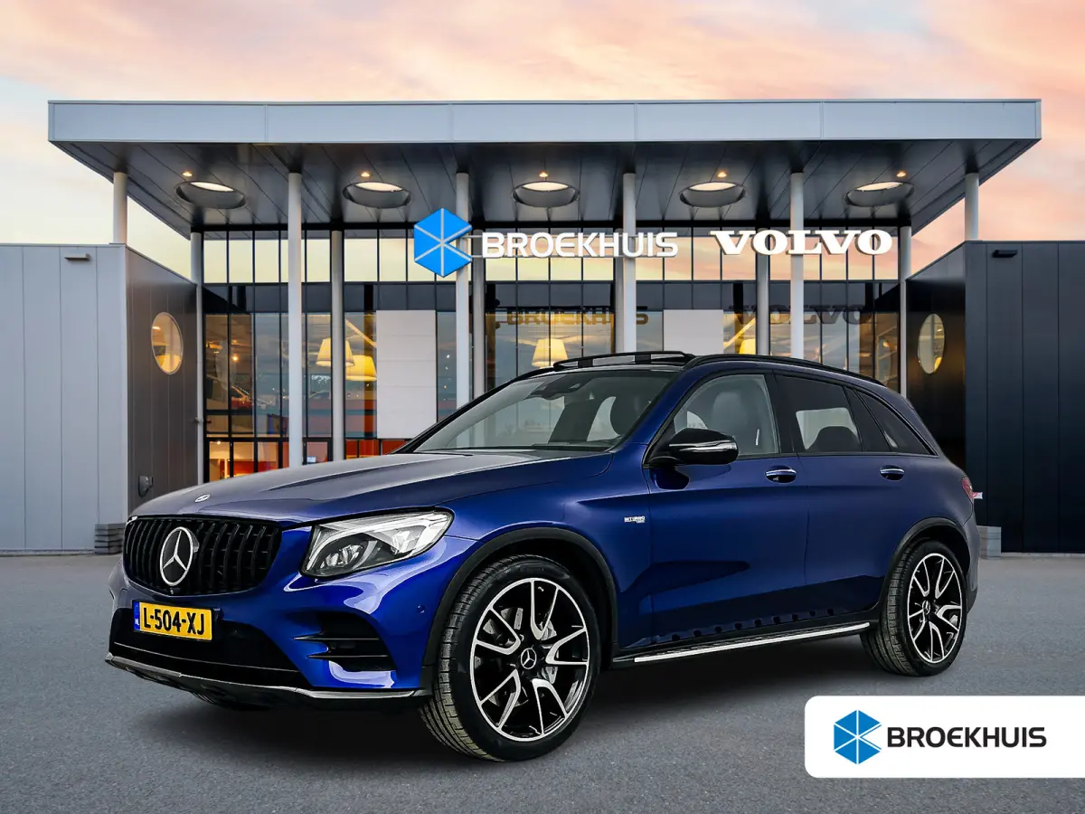 GLC AMG 43 4MATIC | 21" | Burmeister | Head-Up | Trekhaak | Stoelventilatie | 360 Camera | Carbon | Panoramadak | Luchtvering | Elektr. verst. Stoelen | Keyless | Alarm klasse 3 | Adaptieve 
