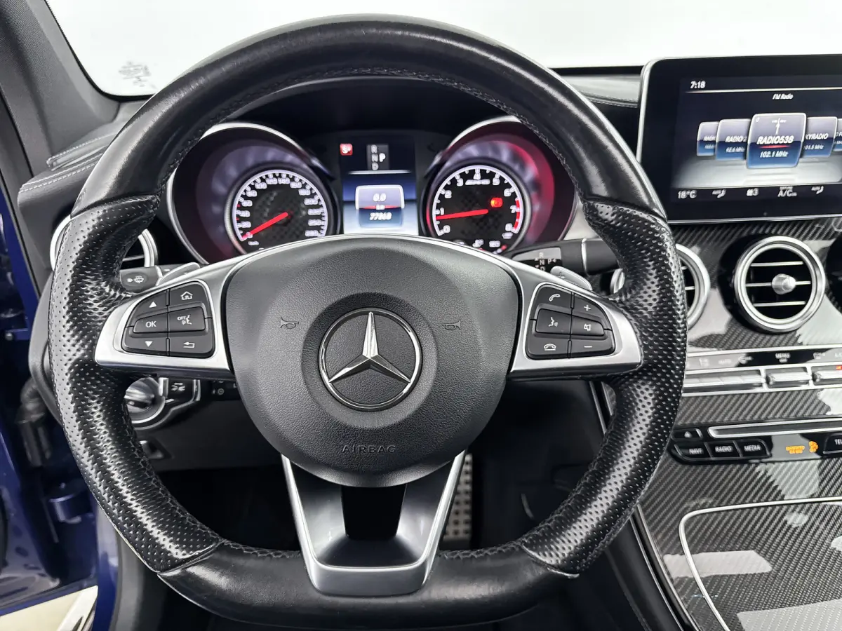 GLC AMG 43 4MATIC | 21" | Burmeister | Head-Up | Trekhaak | Stoelventilatie | 360 Camera | Carbon | Panoramadak | Luchtvering | Elektr. verst. Stoelen | Keyless | Alarm klasse 3 | Adaptieve 