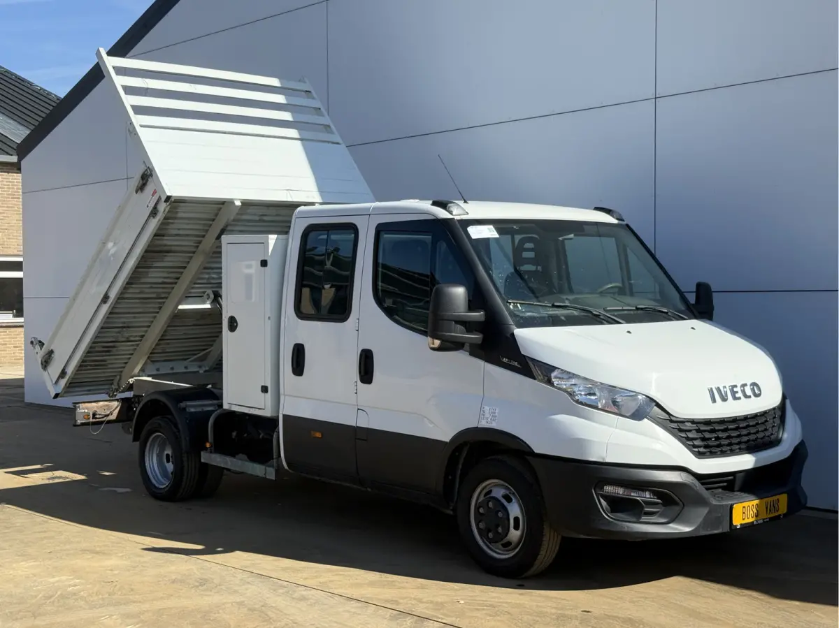 35C14 2.3 Kipper Dubbele Cabine Dubbellucht 3,5t Trekhaak 6 Stoelen Airco Cruise Control Benne Tipper