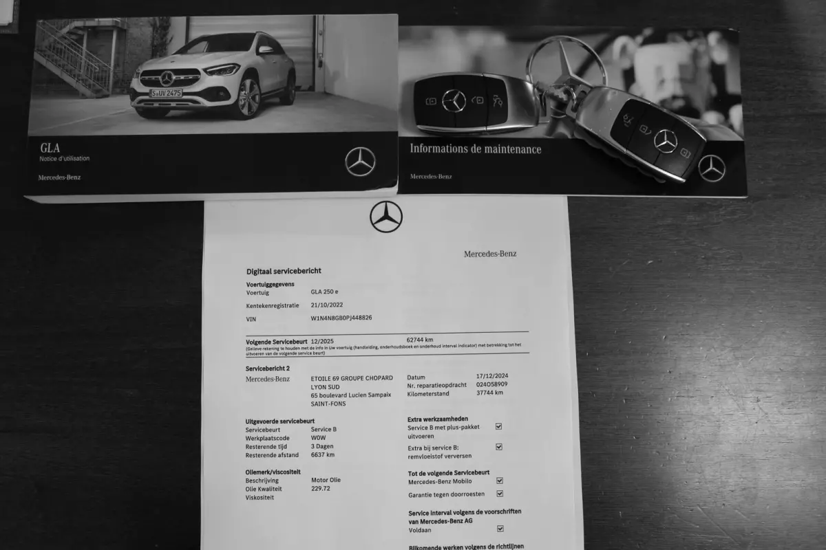 250 e AMG Line*Perfect Onderh.*Pano/Elek. Trekhaak/Night/Sfeer/LED/DAB/Keyless Entry+Go/Camera/Parkeersens.V+A/19 inch LM*