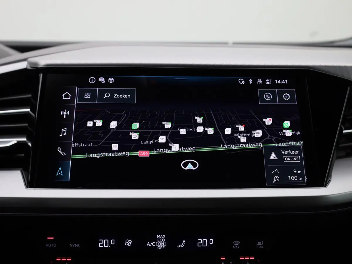 45 Edition 82 kWh l Climate control l Navigatie l Parkeersensoren l Apple Carplay / Android Auto l Privacy glas l Stoelverwarming l Ledkoplampen l Audi virtual cockpit l Audi sound system