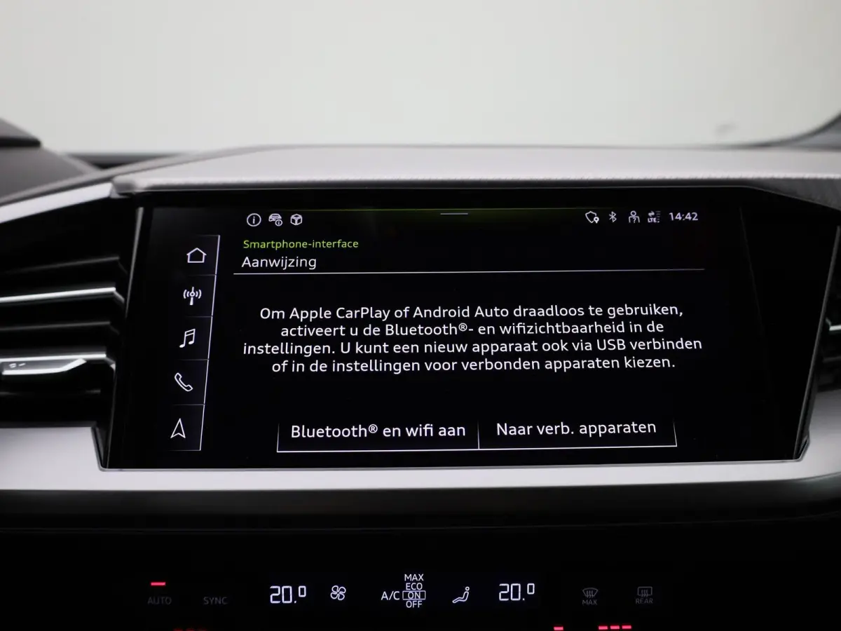 45 Edition 82 kWh l Climate control l Navigatie l Parkeersensoren l Apple Carplay / Android Auto l Privacy glas l Stoelverwarming l Ledkoplampen l Audi virtual cockpit l Audi sound system