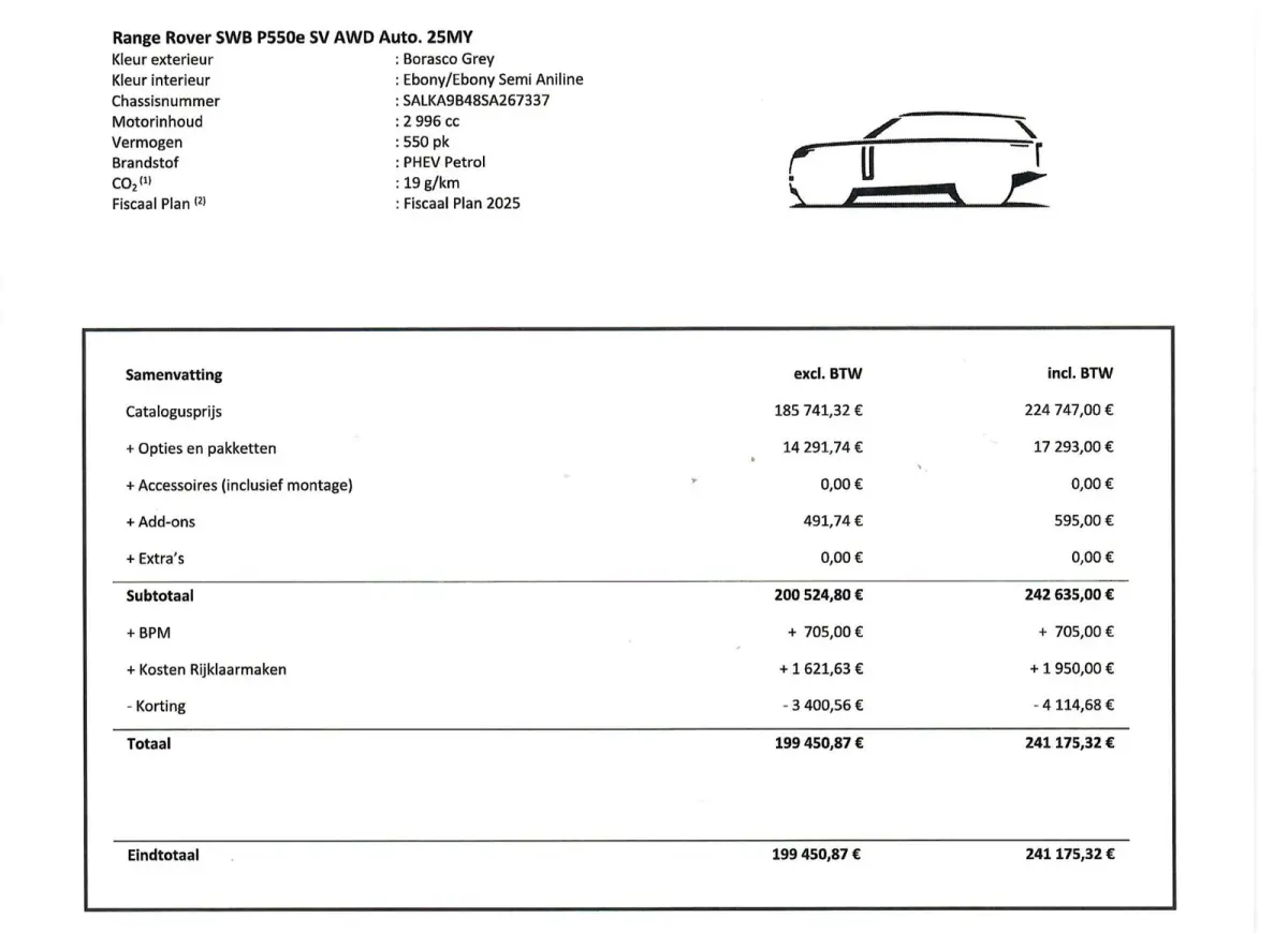 SV 3.0 P550e PHEV SV - ORIG. NL BORASCO GREY + REAR ENTERTAINMENT | SV INTREPID EXTERIEUR | TREKHAAK