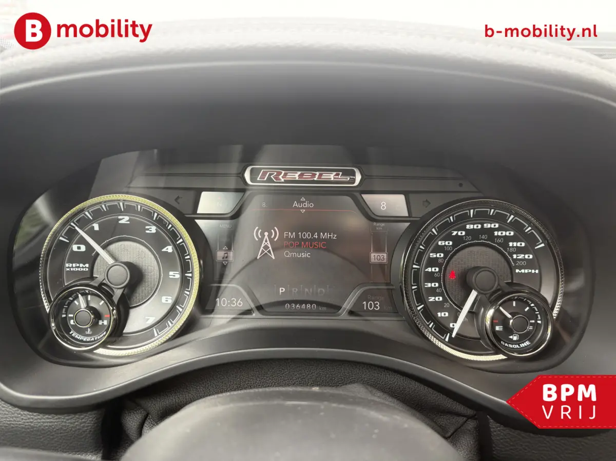 1500 5.7 V8 HEMI 4x4 Crew Cab REBEL Longhorn Panoramadak | Trekhaak | RAM BOX | Leer | Apple CarPlay | Camera