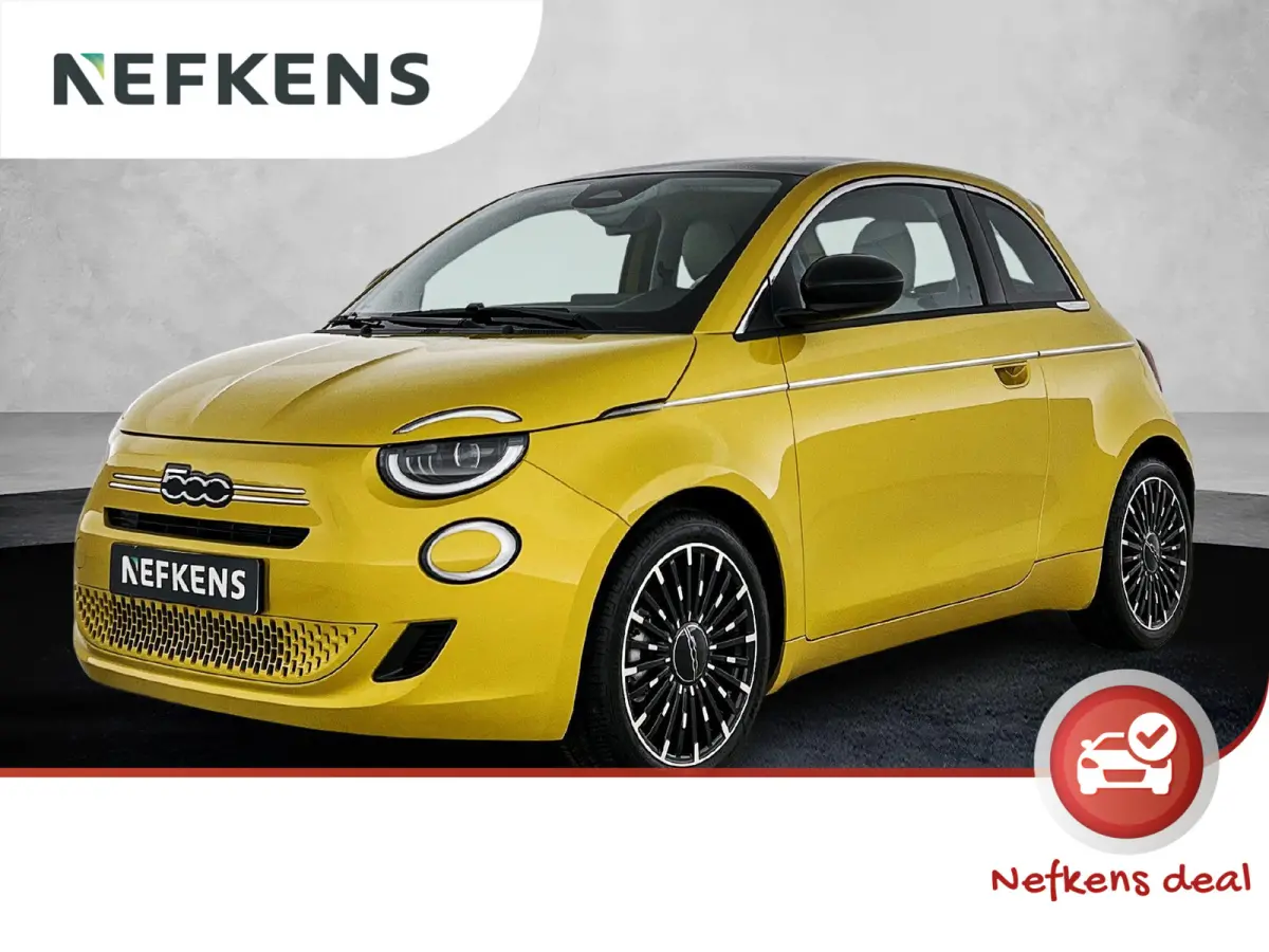 500 1.0 hybrid La Prima 65 PK | Nieuw | Tot 8 jaar fabrieksgarantie | Panoramadak | Navigatie | Apple carplay | Android auto | Parkeersensoren | Climate control | LED | Lederen bekleding |