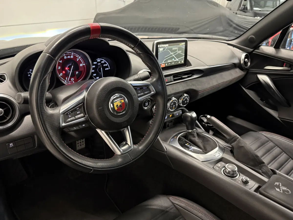 Abarth 1.4 MultiAir Turbo aut. LED/BOSE/ZWART-LEER/17"/NAVI/ECC/CRUISE/VOLLEDIGE ABARTH DEALER HISTORIE, NET OH BEURT GEHAD