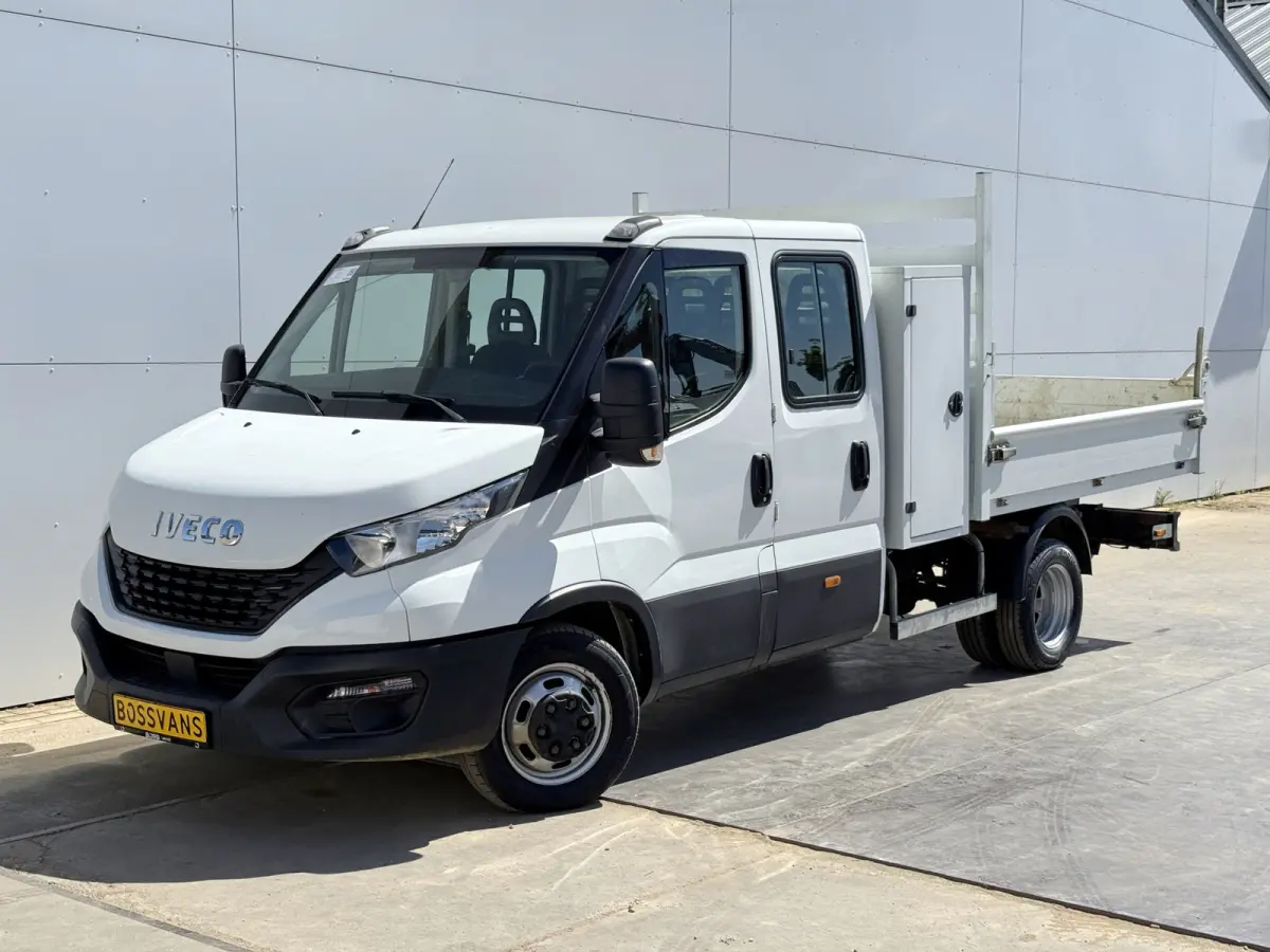 35C14 2.3 Kipper Dubbele Cabine Dubbellucht 3,5t Trekhaak 6 Stoelen Airco Cruise Control Benne Tipper