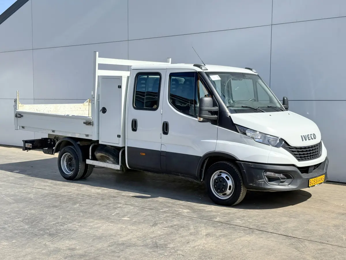 35C14 2.3 Kipper Dubbele Cabine Dubbellucht 3,5t Trekhaak 6 Stoelen Airco Cruise Control Benne Tipper
