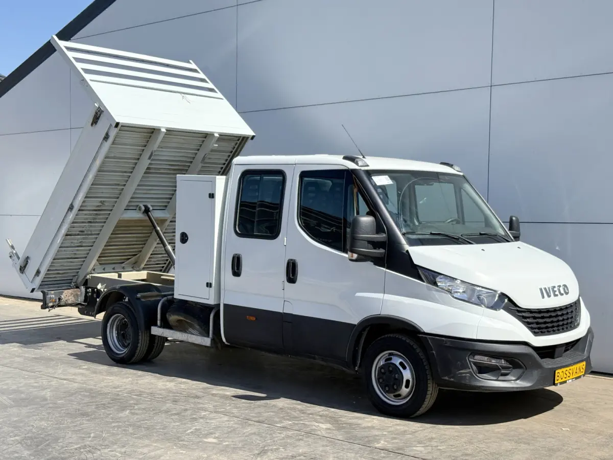 35C14 2.3 Kipper Dubbele Cabine Dubbellucht 3,5t Trekhaak 6 Stoelen Airco Cruise Control Benne Tipper
