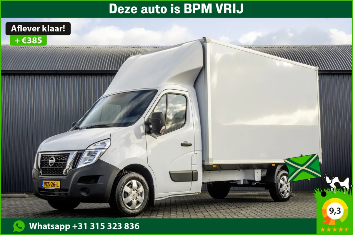 **2.3 dCi Bakwagen met deuren | 164 PK | Euro 6 | Cruise | Airco | MF Stuur**