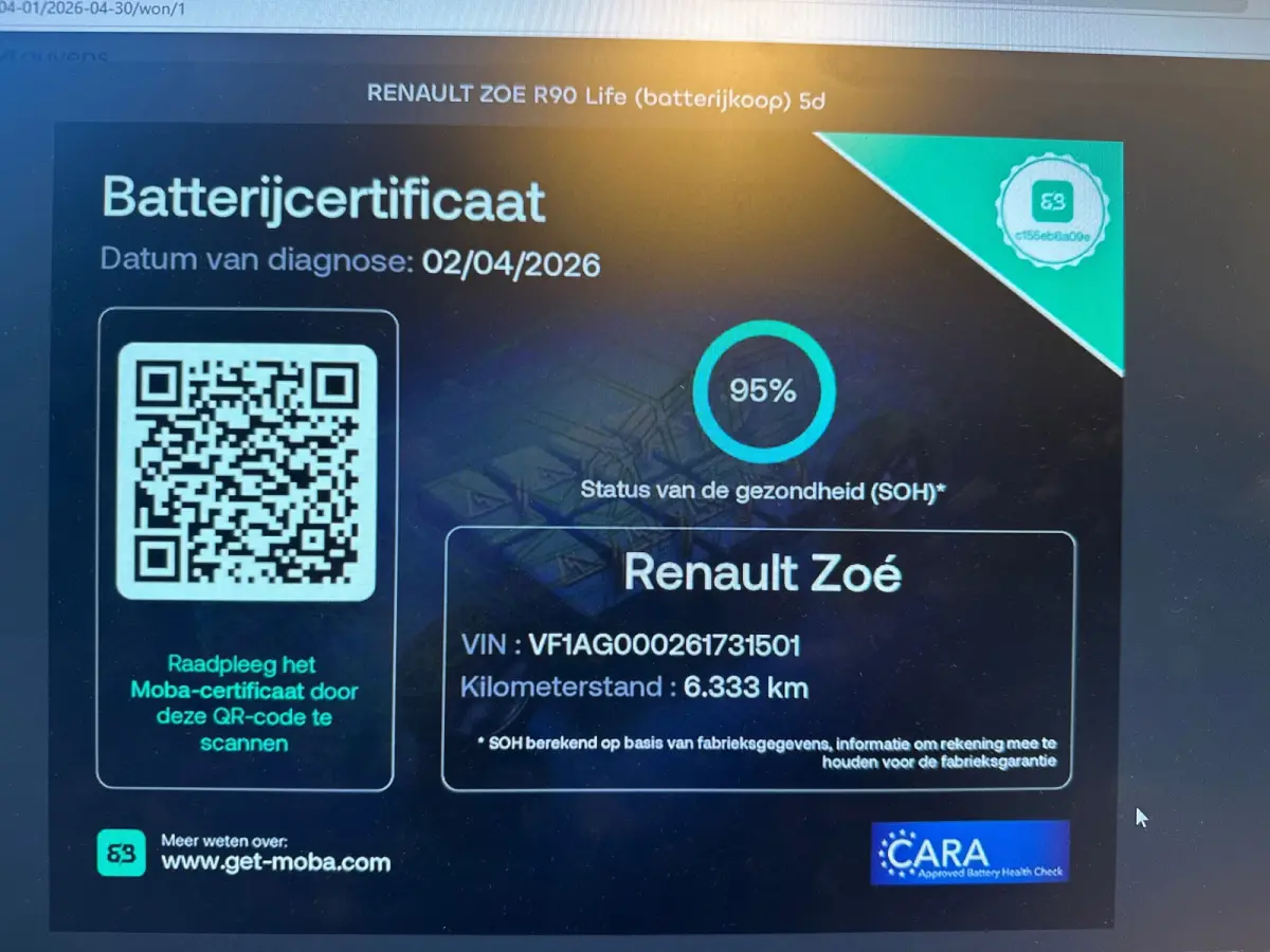 R90 Life 41 kWh INCL ACCU KOOPACCU SOH 95%