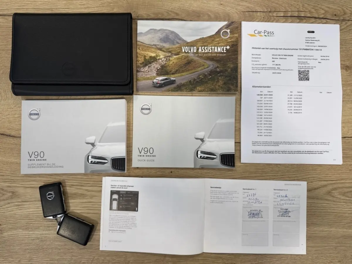 2.0 T8 AWD PLUG-IN HYBRIDE / MOMENTUM / Panoramadak / Lederen bekleding / AppleCarplay / Boekjes aanwezig.