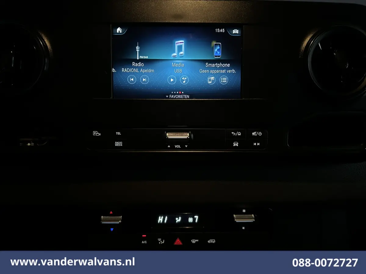 316 CDI 163 pk L2H2 Euro6 Airco | 2800kg Trekhaak | Camera | Apple Carplay | Parkeersensoren inklapbare spiegels, standkachel, cruisecontrol, MBUX, Android auto