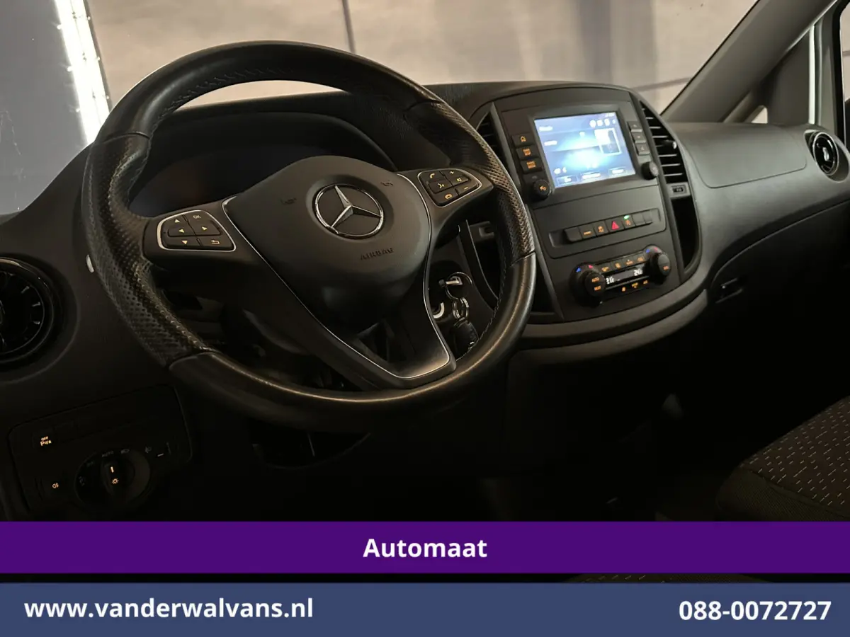 114 CDI 9G-Tronic Automaat L3H1 Euro6 Airco | Camera | Apple Carplay | Android Auto Cruisecontrol, 2500kg Trekhaak, Parkeersensoren, Bijrijdersbank