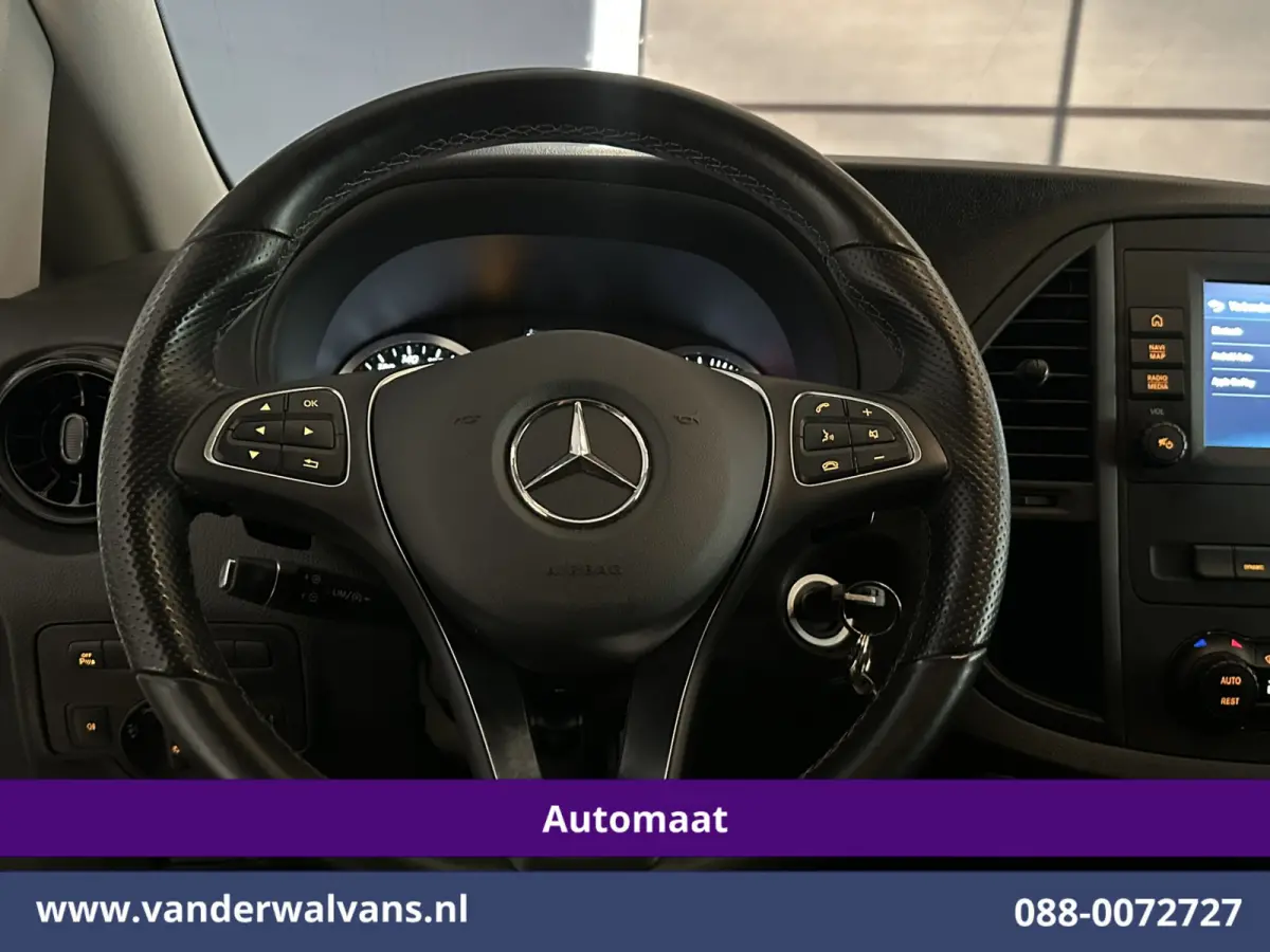 114 CDI 9G-Tronic Automaat L3H1 Euro6 Airco | Camera | Apple Carplay | Android Auto Cruisecontrol, 2500kg Trekhaak, Parkeersensoren, Bijrijdersbank