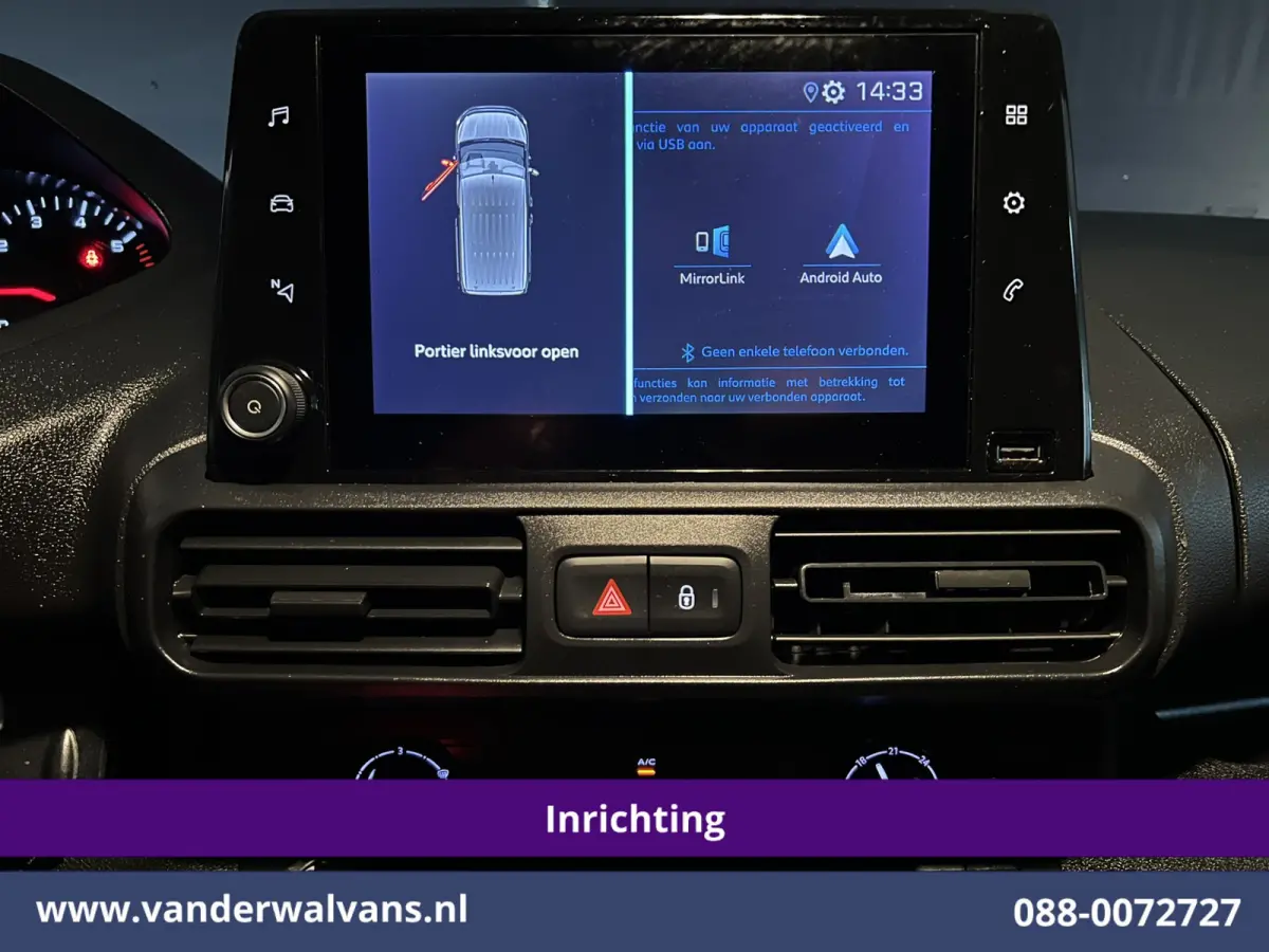 1.5 BlueHDI 102pk L1H1 Inrichting Euro6 Airco | Camera | Apple Carplay | Trekhaak | Cruisecontrol Android Auto, Parkeersensoren