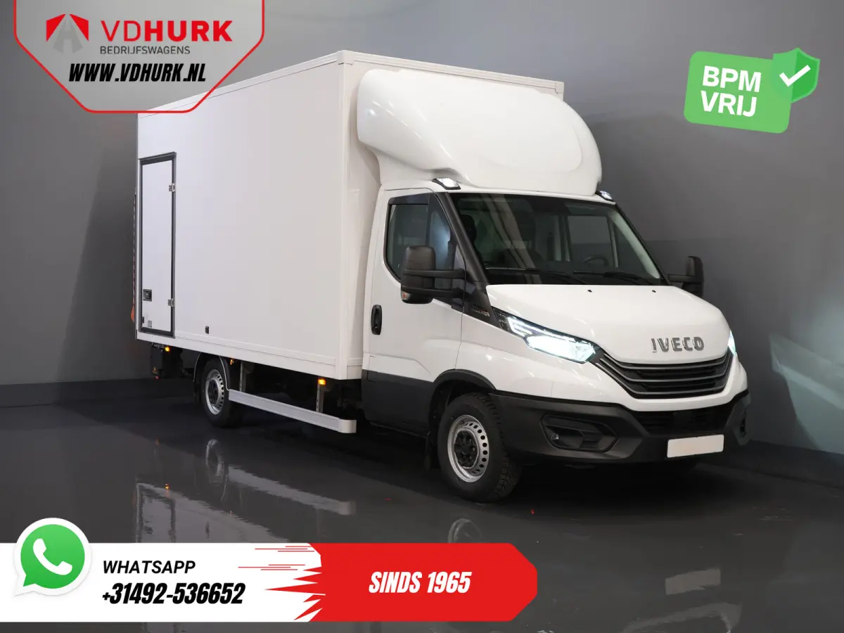 35S18HV 3.0 Aut. ZF BPM VRIJ! Bakwagen Laadklep/ Zijdeur/ LED/ Spoiler/ Gev.Stoel/ Adapt.Cruise/ Navi/ Carplay/ Climate/ 440x210x230