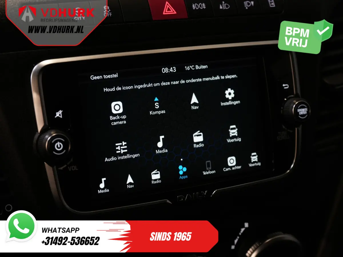 35S18HV 3.0 Aut. ZF BPM VRIJ! Bakwagen Laadklep/ Zijdeur/ LED/ Spoiler/ Gev.Stoel/ Adapt.Cruise/ Navi/ Carplay/ Climate/ 440x210x230