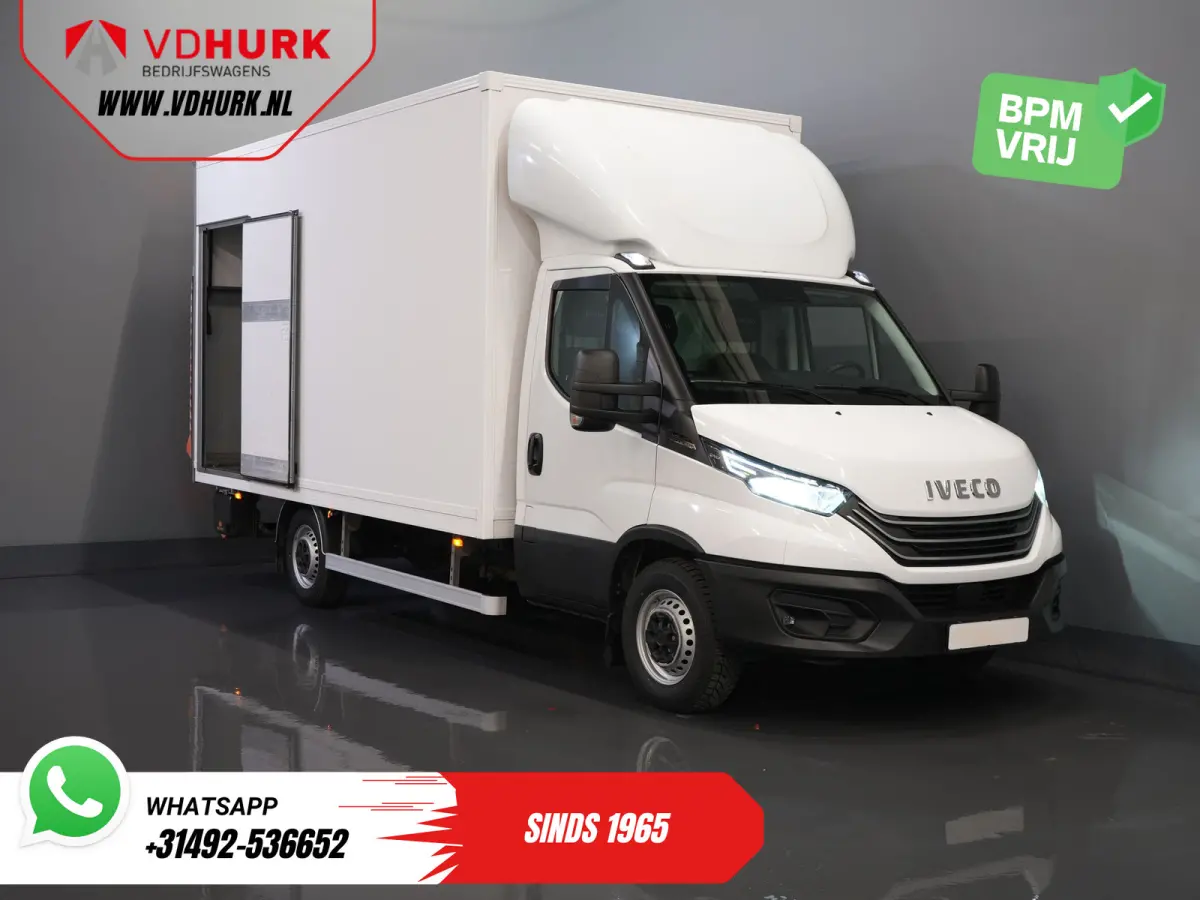 35S18HV 3.0 Aut. ZF BPM VRIJ! Bakwagen Laadklep/ Zijdeur/ LED/ Spoiler/ Gev.Stoel/ Adapt.Cruise/ Navi/ Carplay/ Climate/ 440x210x230