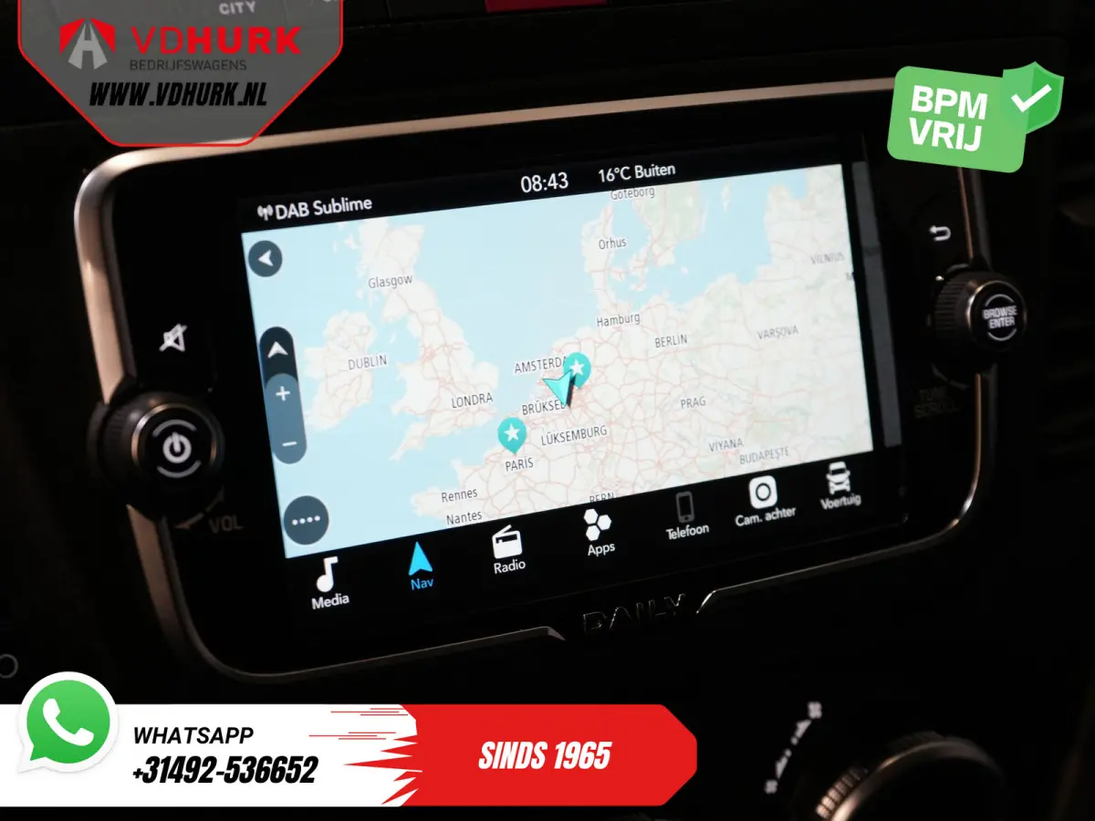 35S18HV 3.0 Aut. ZF BPM VRIJ! Bakwagen Laadklep/ Zijdeur/ LED/ Spoiler/ Gev.Stoel/ Adapt.Cruise/ Navi/ Carplay/ Climate/ 440x210x230