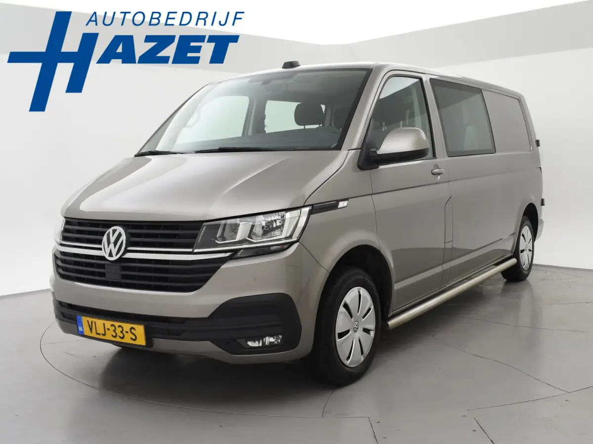T6.1 2.0 TDI 150 PK L2H1 DUBBEL CABINE + CARPLAY | TREKHAAK 2500 KG | MOJAVE BEIGE