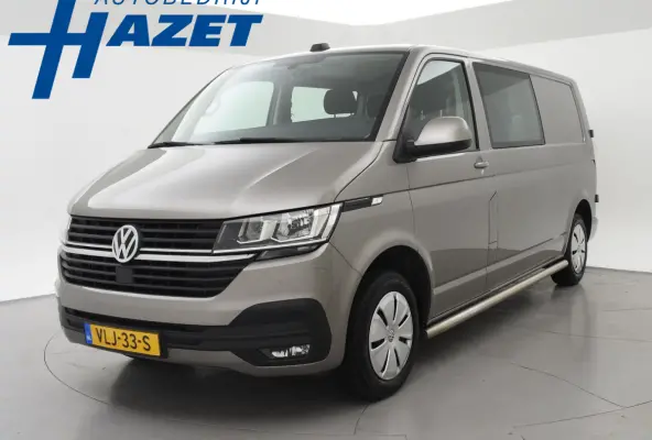 T6.1 2.0 TDI 150 PK L2H1 DUBBEL CABINE + CARPLAY | TREKHAAK 2500 KG | MOJAVE BEIGE