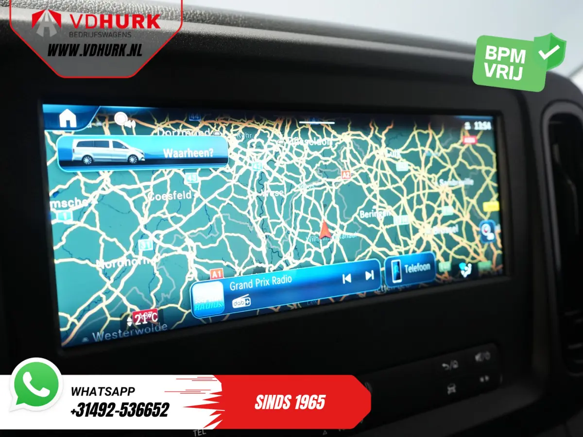 116 CDI Aut. L3 DC Dubbel Cabine BPM VRIJ! 6 Pers./ 2xSchuifdeur/ LED/ Stoelverw./ 270Gr. Deuren/ Carplay/ Camera/ Cruise/ Trekhaak