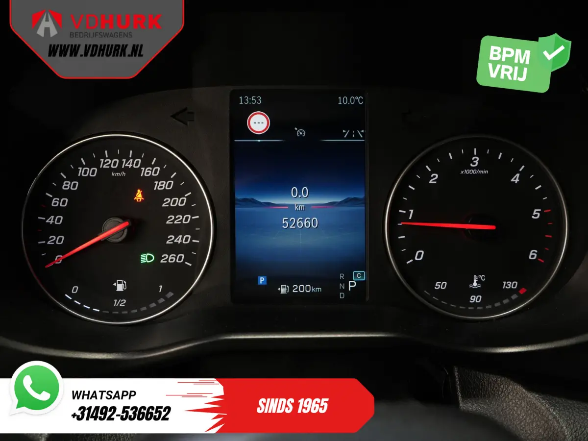 116 CDI Aut. L3 DC Dubbel Cabine BPM VRIJ! 6 Pers./ 2xSchuifdeur/ LED/ Stoelverw./ 270Gr. Deuren/ Carplay/ Camera/ Cruise/ Trekhaak