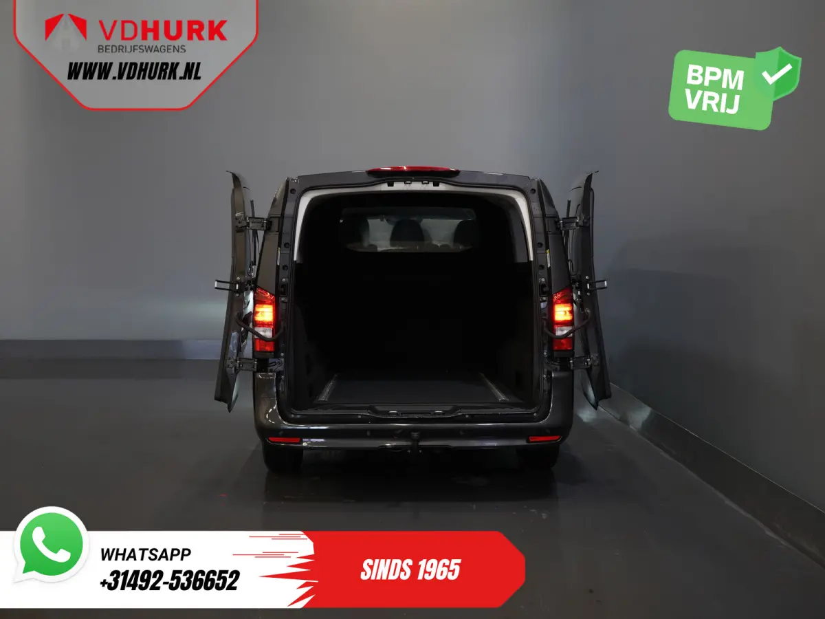 116 CDI Aut. L3 DC Dubbel Cabine BPM VRIJ! 6 Pers./ 2xSchuifdeur/ LED/ Stoelverw./ 270Gr. Deuren/ Carplay/ Camera/ Cruise/ Trekhaak