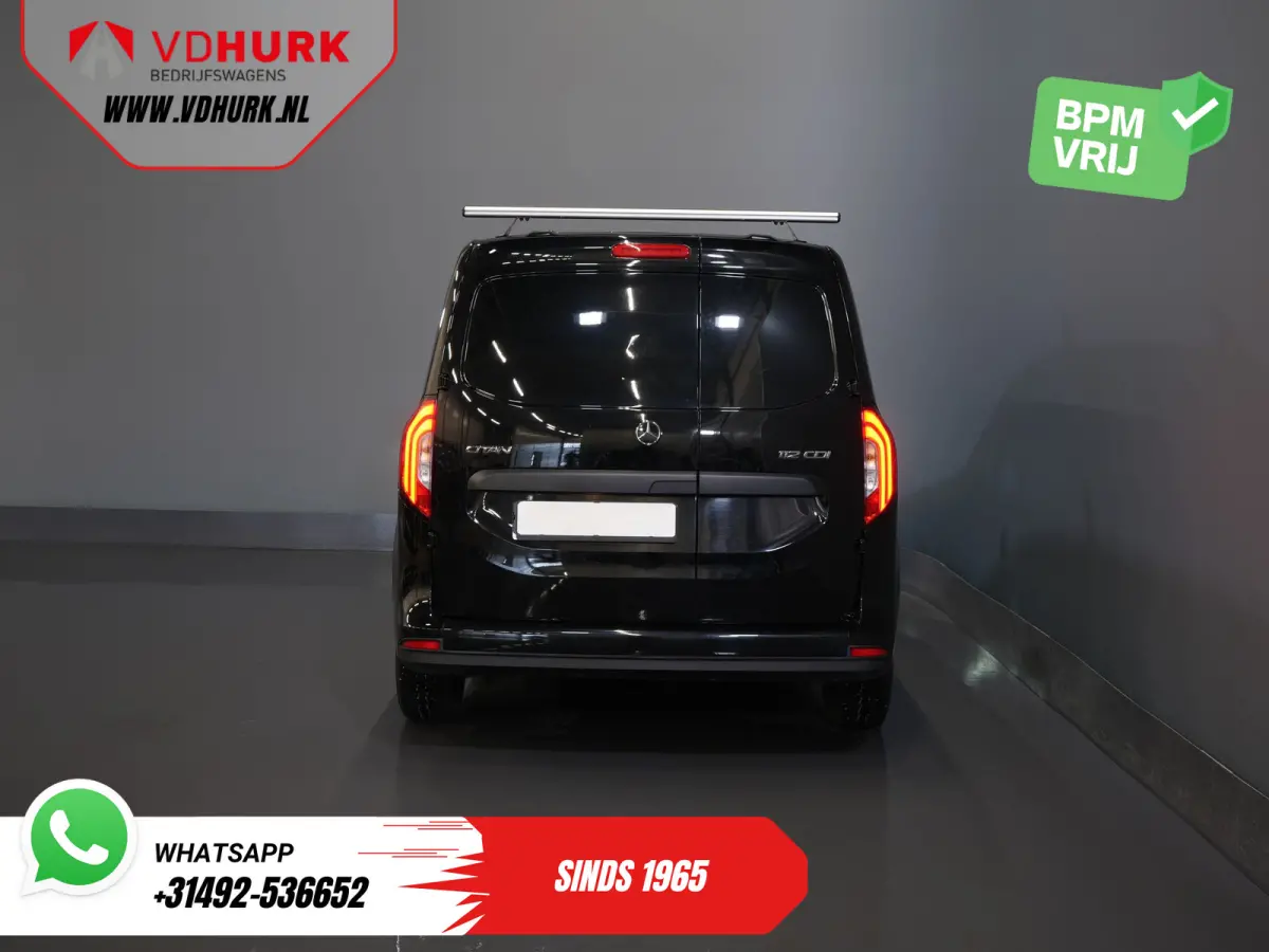 112 CDI Aut. 3 Pers./ LED/ Stoelverw./ CarPlay/ Cruise/ Airco/ Dakdragers