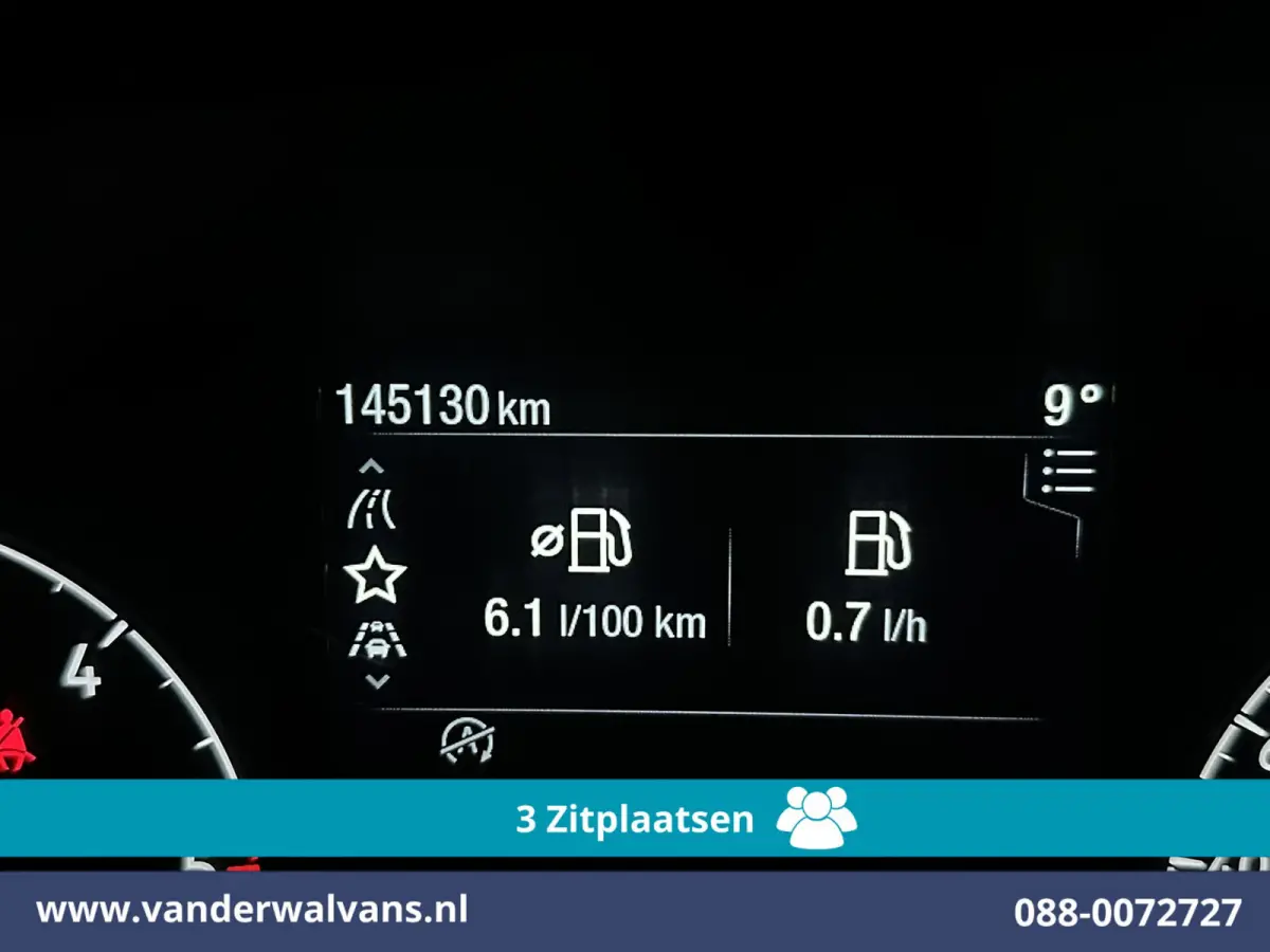 1.5 EcoBlue 100pk L2H1 Euro6 Airco | 3-Zits | Cruisecontrol | Stoelverwarming | Verwarmde voorruit Parkeersensoren, Bijrijdersbank