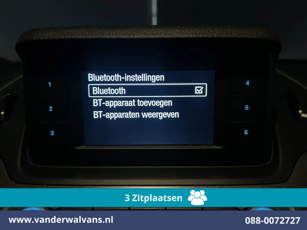 1.5 EcoBlue 100pk L2H1 Euro6 Airco | 3-Zits | Cruisecontrol | Stoelverwarming | Verwarmde voorruit Parkeersensoren, Bijrijdersbank