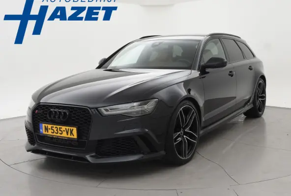 RS6 4.0 TFSI V8 605 PK PERFORMANCE | KERAMISCH | B&O | AUDI EXCLUSIVE LEDER | CARBON | 21 INCH | 360 CAMERA